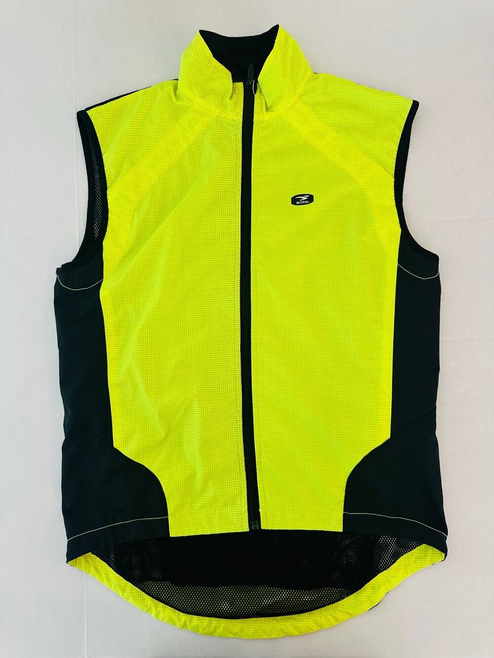 Sugoi Zap Cycling Vest – High-Reflective Neon Yellow & Black – Men's Medium